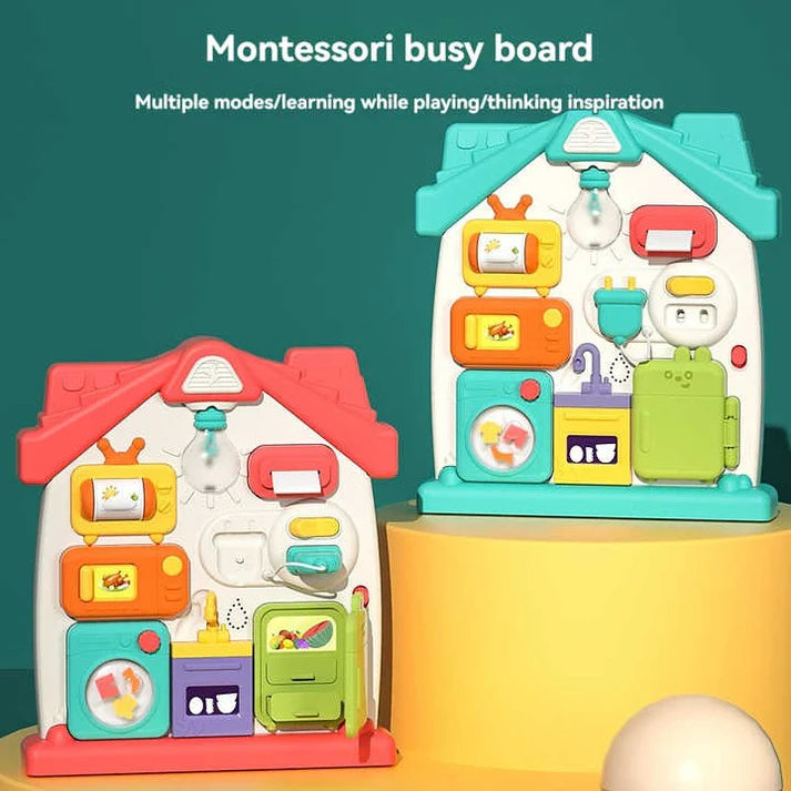 Multifunctional House Interactive Busy Board