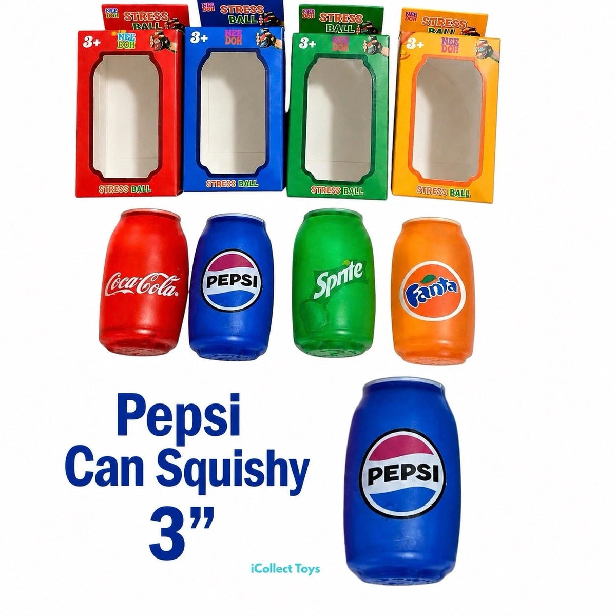 Mini Soda Can Squishy Toy - Soft Stress Reliever & Squeeze Toy