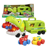 Cartoon Dinosaur Transport Truck Toy Set for kids